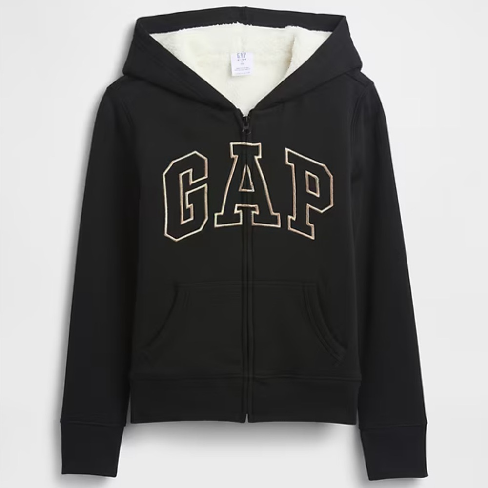 GAP Kids Logo Sherpa Hoodie